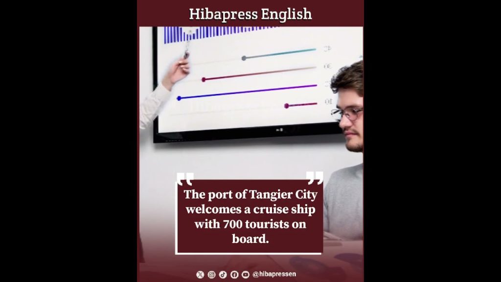 The port of Tangier City welcomes a cruise ship with 700 tourists on board.