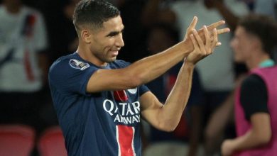 With a special number.. Achraf Hakimi is the best of Paris Saint-Germain