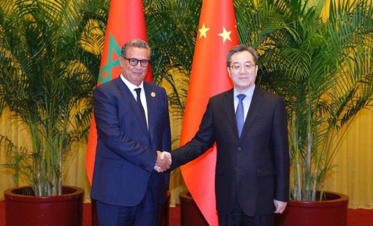 Beijing.. Akhannouch talks with Chinese Vice Premier