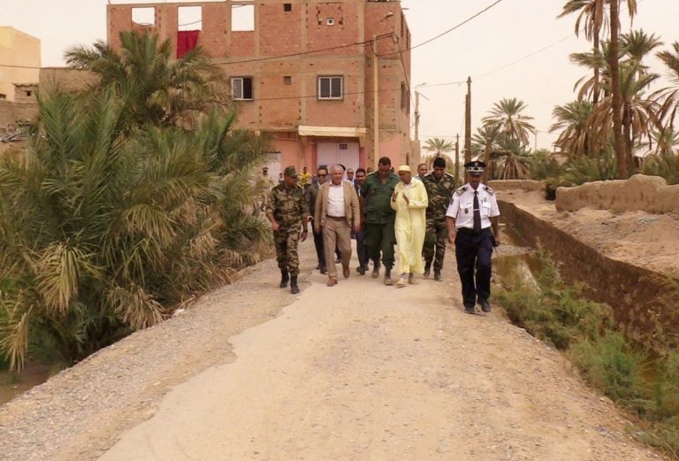 Draa-Tafilalet Governor Inspects Areas Affected by Recent Rainfall in Errachidia Province (Video)