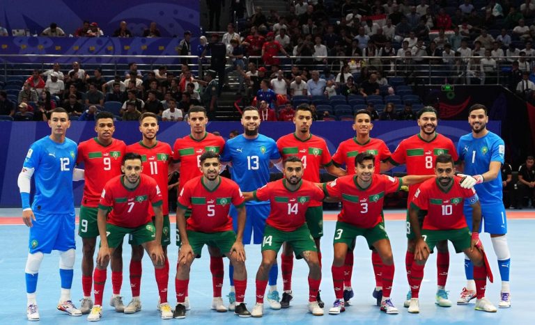 Futsal World Cup.. The Moroccan national team begins its campaign by beating Tajikistan by four