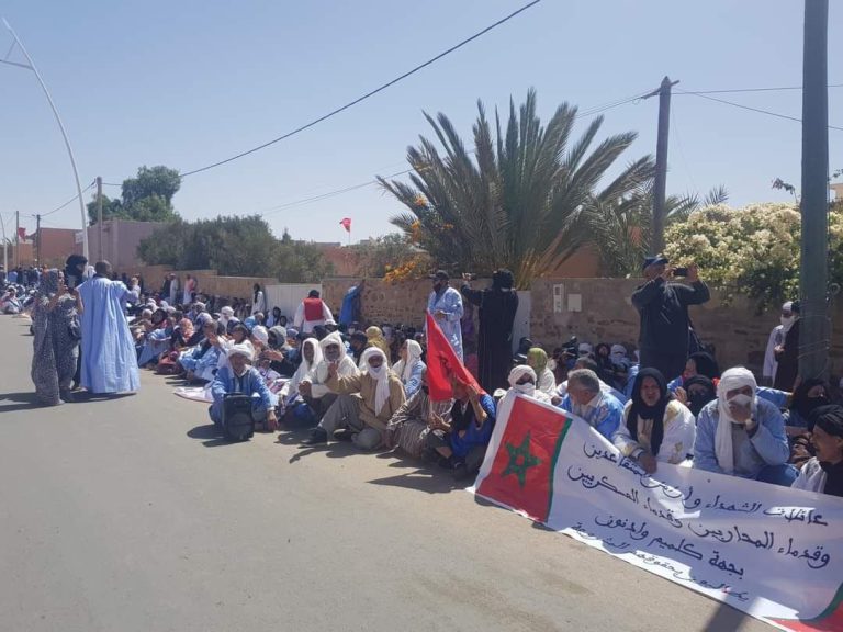 Guelmim: Retired veterans, veterans and their widows demonstrate