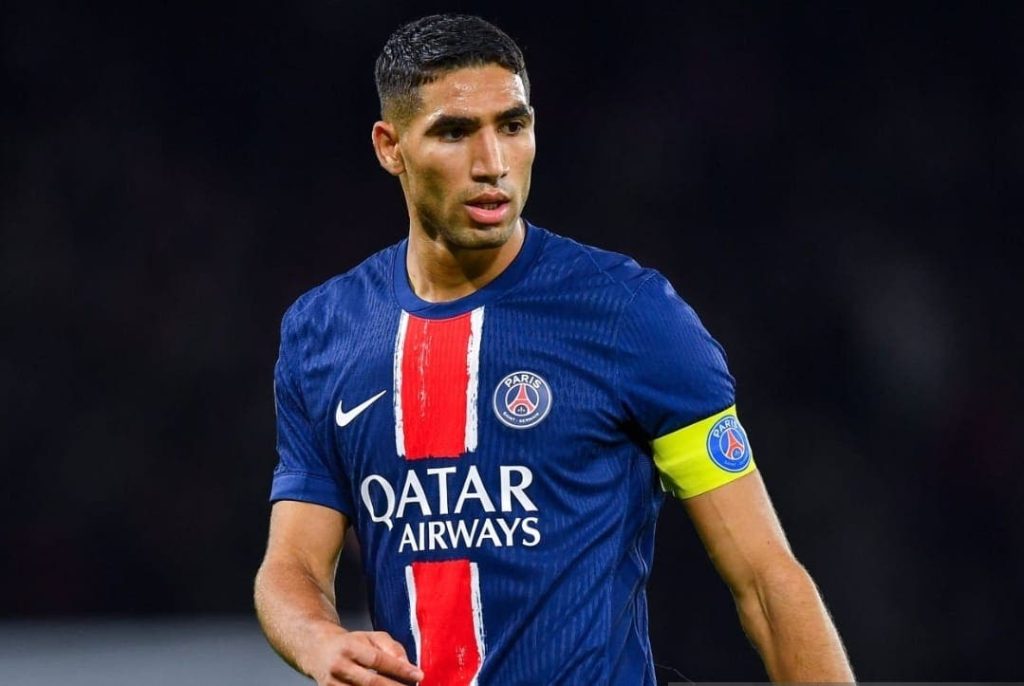 Hakimi is captain and shines against Brest in the French League