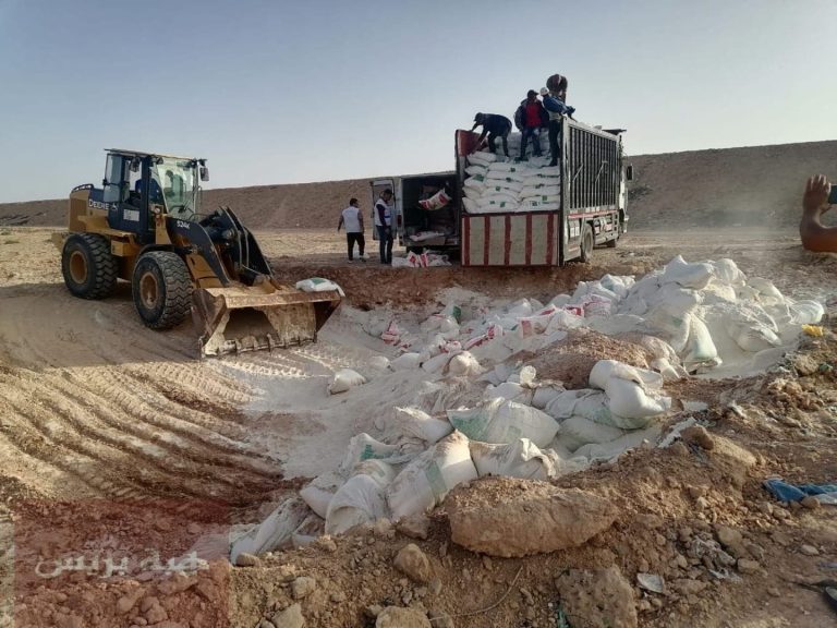 It was directed towards the stomachs of consumers… destroying a large quantity of spoiled flour in Guersif
