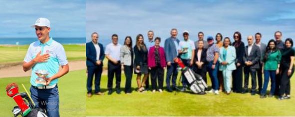 Mazagan Beach & Golf Resort celebrates the victory of Ayoub Lguirati, Triple Moroccan golf champion