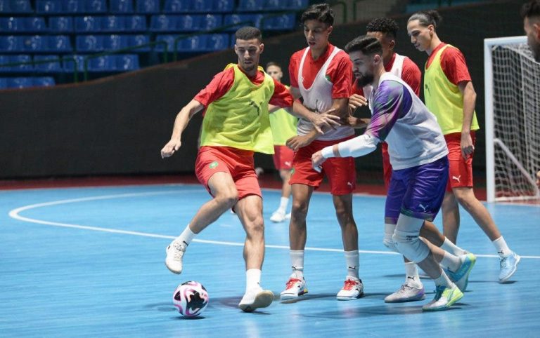 Moroccan national team completes preparation to face Portugal at Futsal World Cup