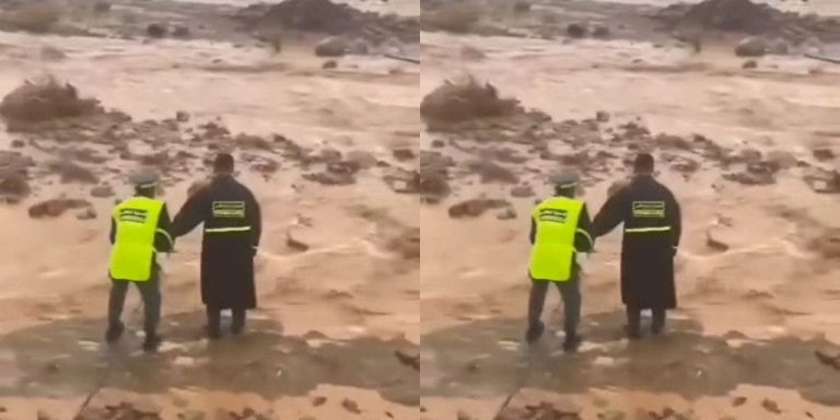 Ouarzazate authorities rescue family from car swept away by floods