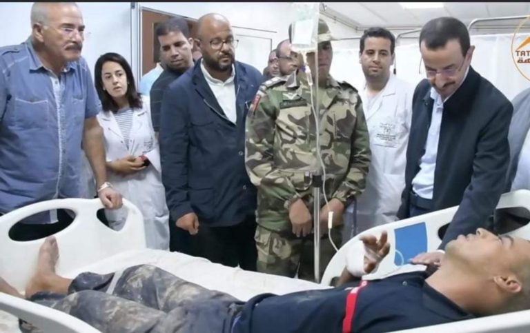 Tata.. The regional commander of civil protection was transferred to the hospital to receive the necessary care