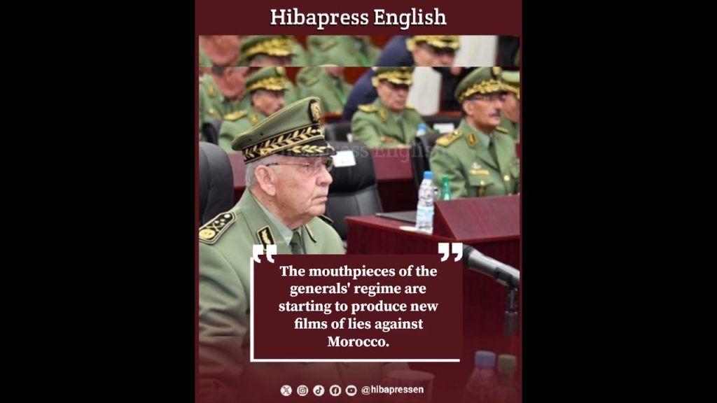 The mouthpieces of the generals' regime are starting to produce new films of lies against Morocco.