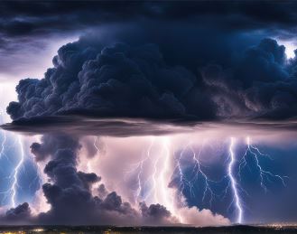 Weather: Thunderstorms with showers and hail and gusty winds