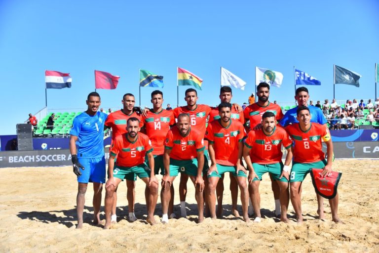 1/2 final CAN Beach soccer Egypt 2024: the Atlas Lions face the Mourabbitines