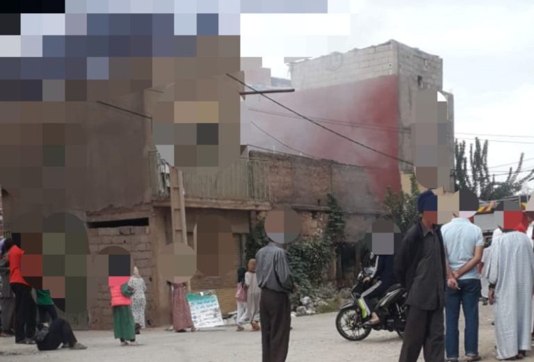 A massive fire in a house in Ouled Ayyad mobilizes the authorities in Beni Mellal