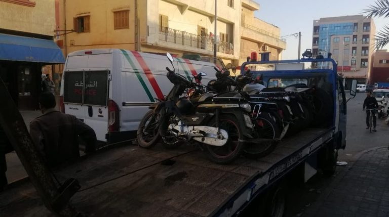 A security campaign targeting motorcycle offenses in Casablanca