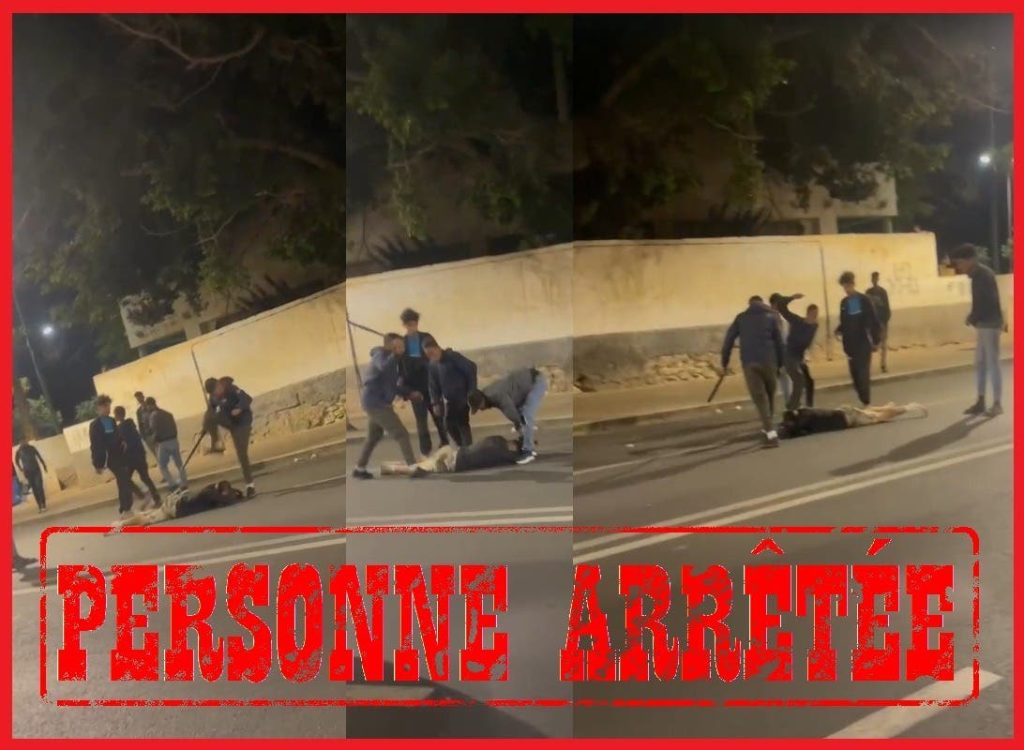 Agadir: A video of a forty-year-old brandishing a bladed weapon and subjecting a person to blows