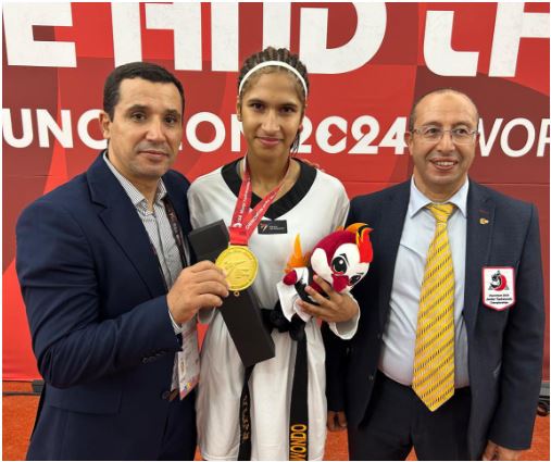 Amina Dahawy wins gold at World Youth Taekwondo Championships in South Korea