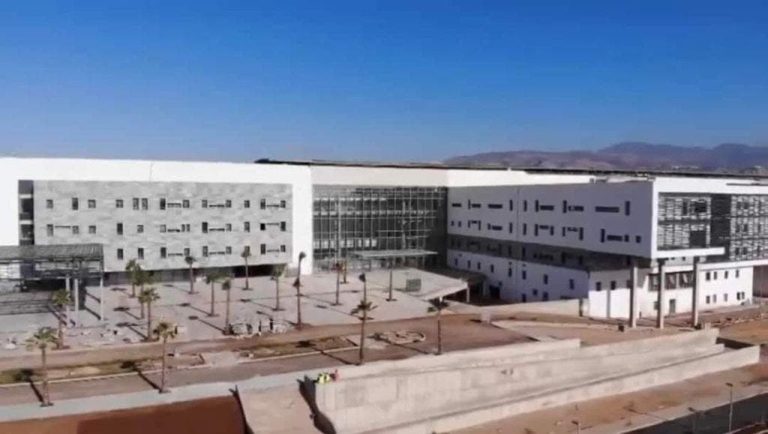 Construction work on the new Agadir university hospital is nearing completion
