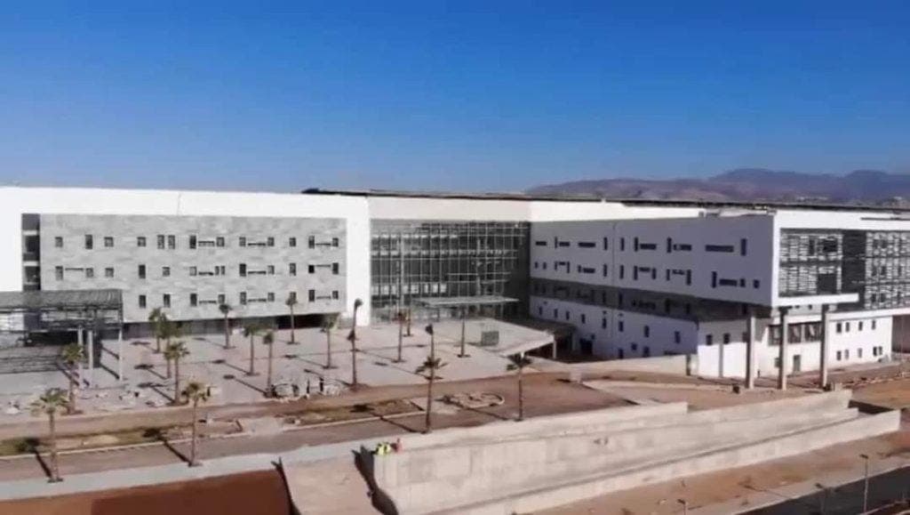 Construction work on the new Agadir university hospital is nearing completion