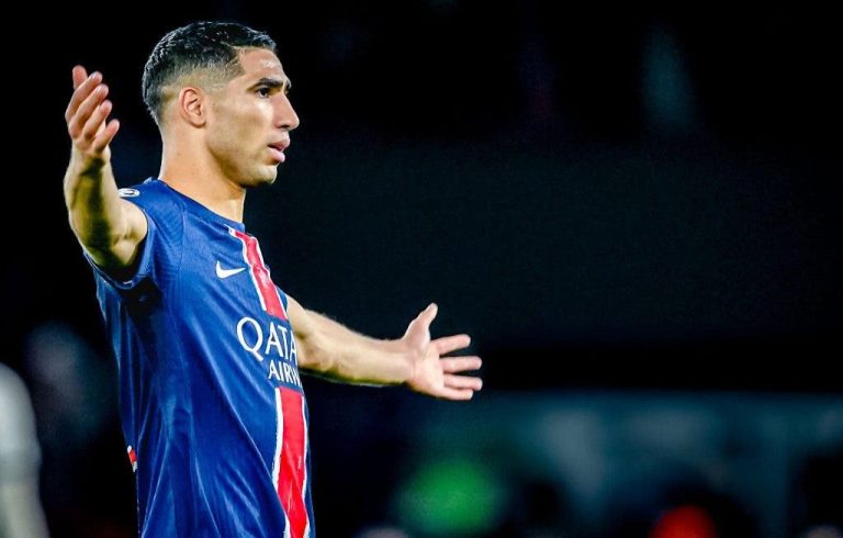 Despite his genius... Achraf Hakimi is disappointed after the match between Paris Saint-Germain and Eindhoven