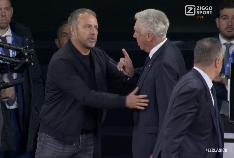 Details of the thrilling shot between Ancelotti and Flick in the El Clásico match