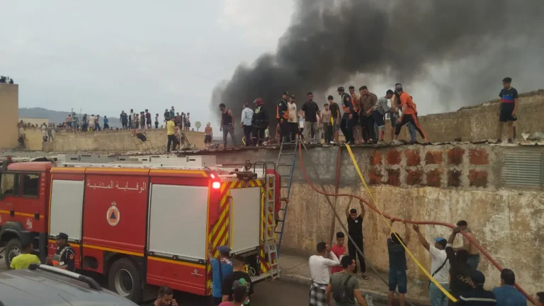 Fez.. One person killed in massive fire in Caesarea Boujloud