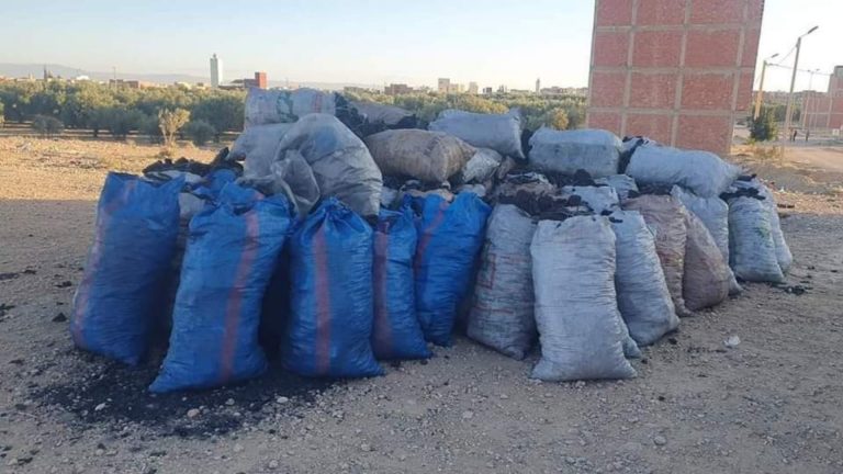 Garsif: Around a hundred bags of unauthorized charcoal were seized