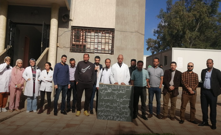 More than 50 students in the department. High school teachers in Al-Bayda suburb demonstrate against overpopulation