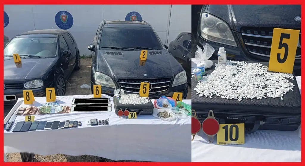 Nador: A person was arrested in possession of 1,438 narcotic pills and contraband vehicles