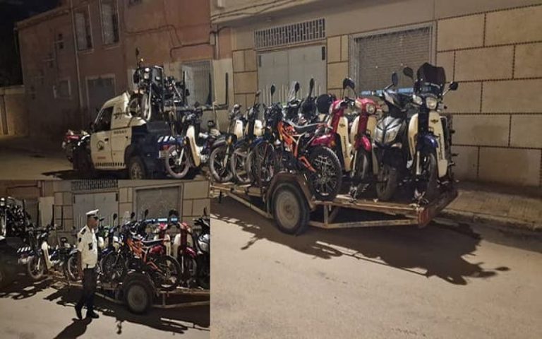 Oujda.. Security strengthens control of motorcycles after a series of thefts