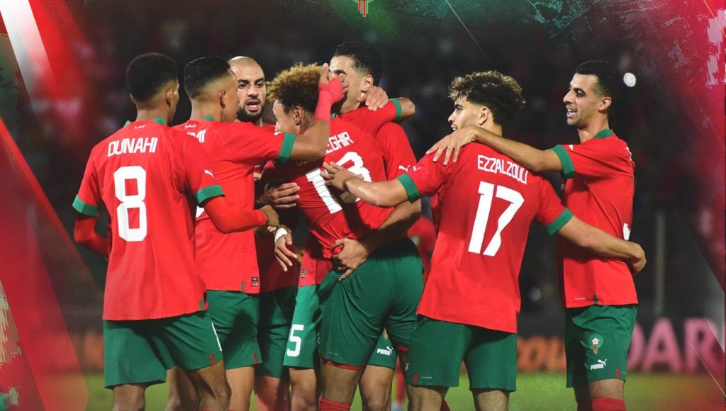 The Moroccan national team wins against the Central African Republic in the African Cup of Nations qualifiers