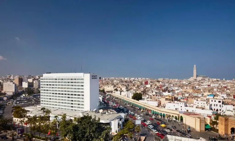 The start of the project to create a huge underground garage in the center of Casablanca