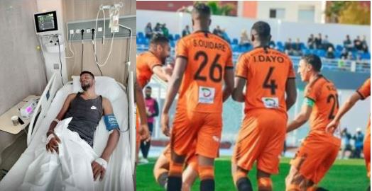 The very critical situation of the Ouidar player closely followed by the FRMF