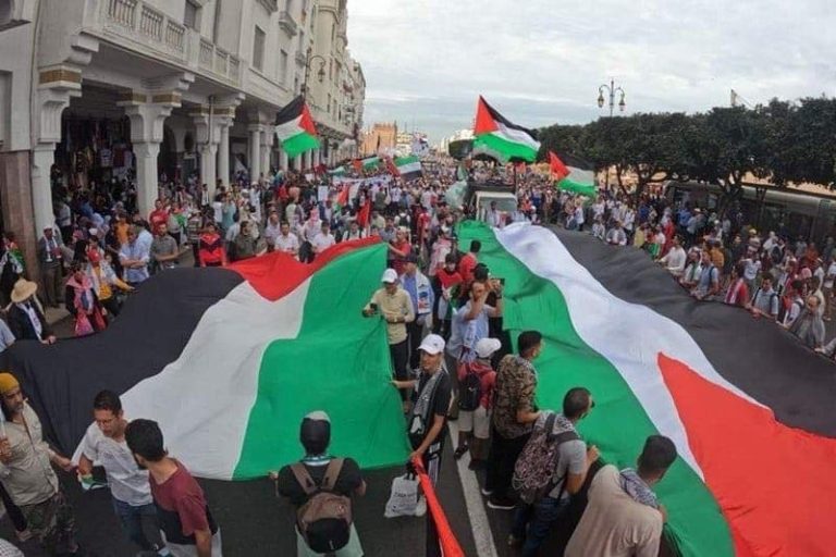 Today Sunday… the largest national march begins in Rabat in support of Palestine and Lebanon