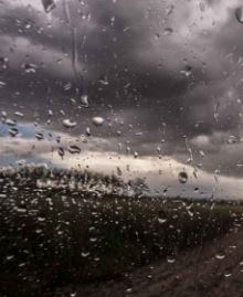 Weather: Scattered raindrops