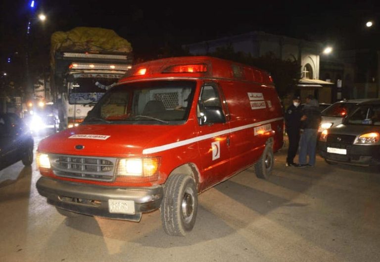 A serious traffic accident on the road between Sidi Allal El Bahraoui and Tiflet (photos)