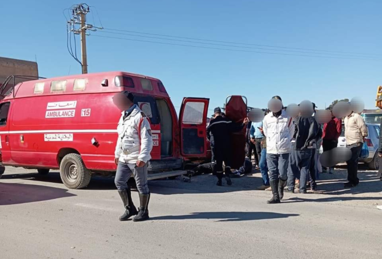Garsif.. A horrible road accident on the Saka road leaves 3 injured