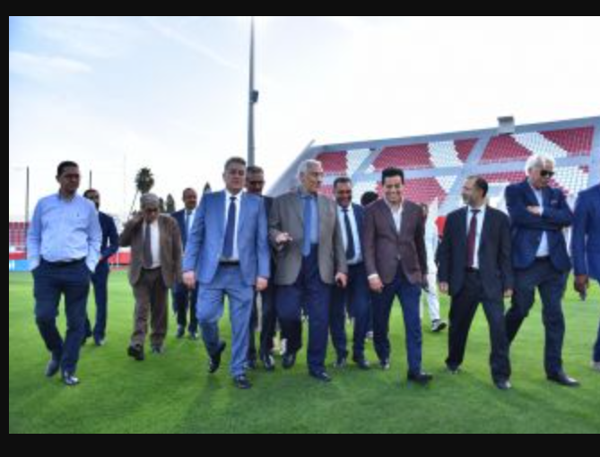 Handover of the stadium of honor in Meknes in the presence of the deputy of Lakjaa and the employee of the prefecture of Meknes