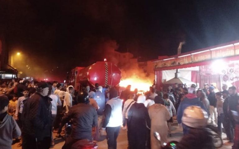 Massive fire destroys shoe manufacturing workshop in Fez