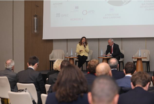 Minister Leila Benali at the meeting with a delegation of French businessmen, entrepreneurs and investors