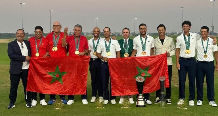 Morocco wins gold medal at the Arab Golf Championship in Ajman in all categories