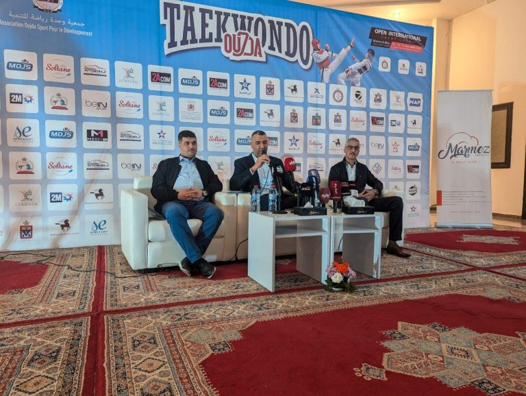 Oujda.. The organization of the 7th session of the International Taekwondo League, at the center of a press conference