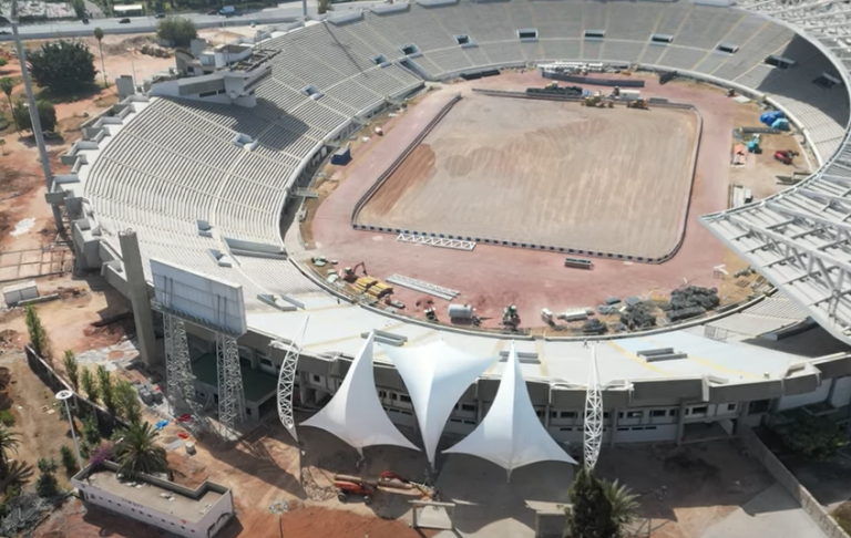 Putting the finishing touches on the Mohammed V complex to host Wydad and Raja matches