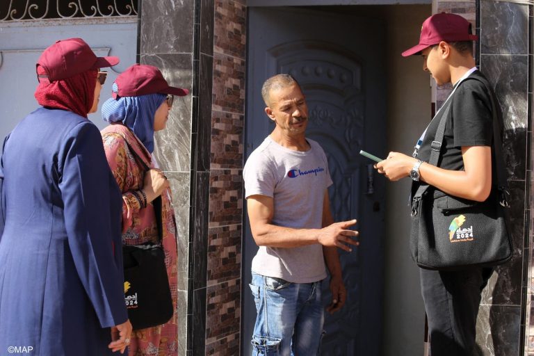 Reveal the population of Morocco after the 2024 census (document)