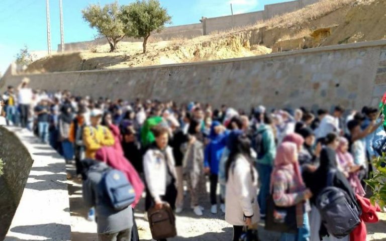 Taza students protest against urban transport company Fogal due to poor services