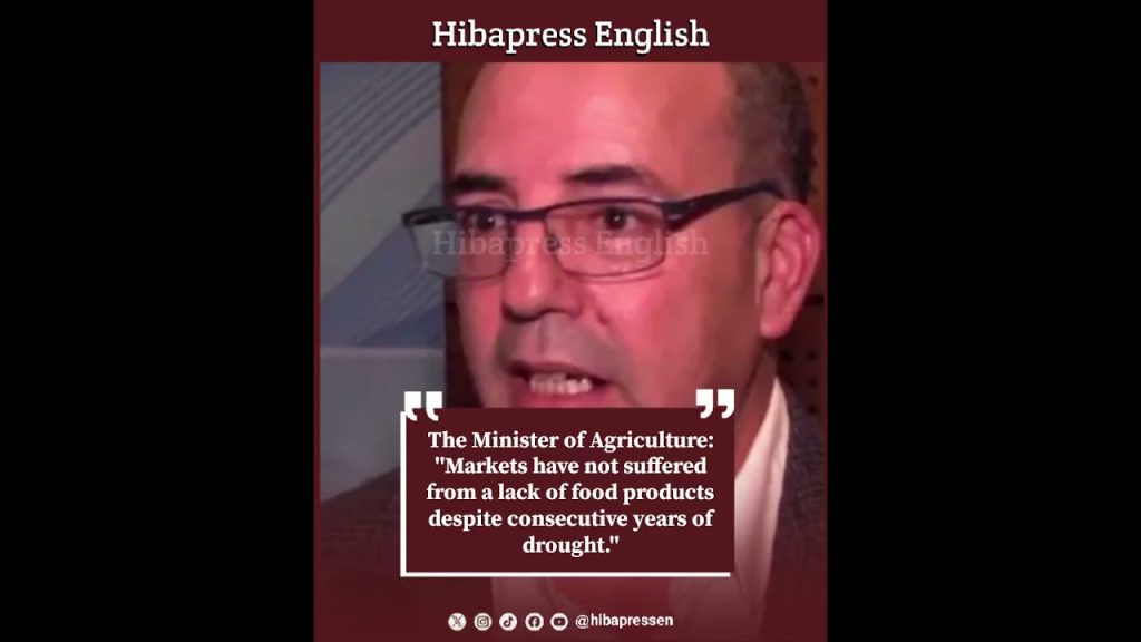 The Minister of Agriculture: "Markets have not suffered from a lack of food products