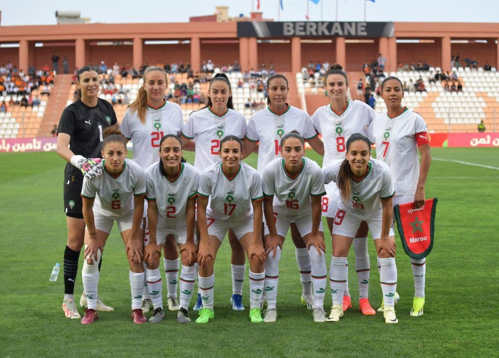 The Moroccan national team meets its opponents in the African Women's Cup