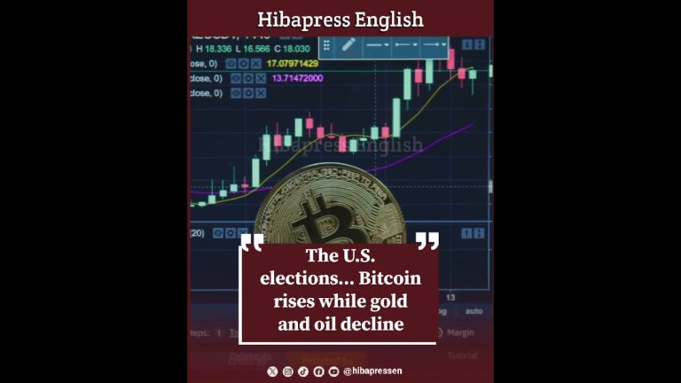 The U.S. elections... Bitcoin rises while gold and oil decline