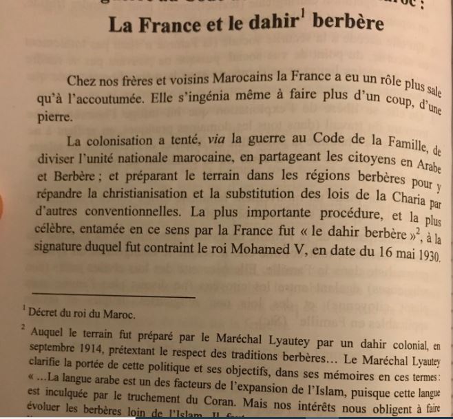 Today, Independence Day: the Berber dahir