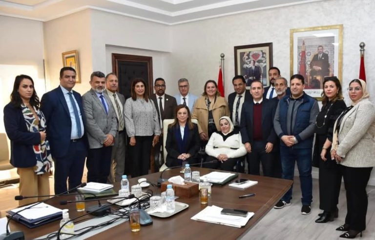 Rabat.. Submission to the Minister of a document on a strategy for promoting the rights of people with disabilities