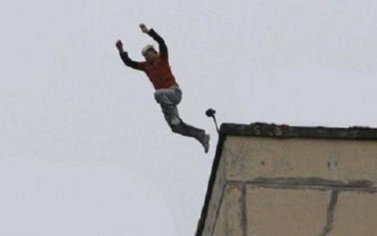 A teacher throws himself from the balcony of a school in Fez