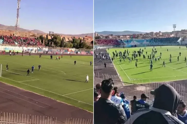 Algerian stadiums are on fire… serious riots in the Algerian championship